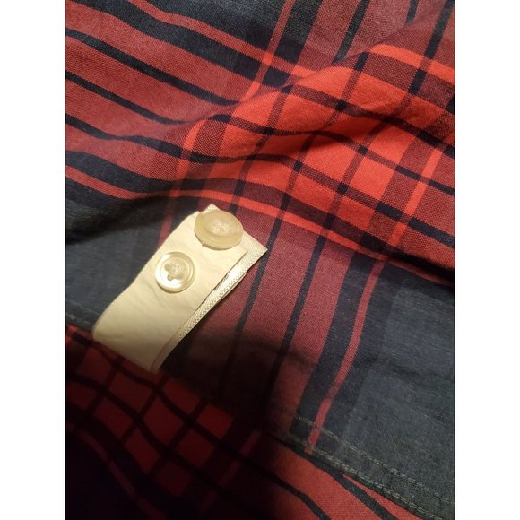 Bonobos lightweight LS cotton button down slim fit XL pink/blue plaid - Picture 10 of 10